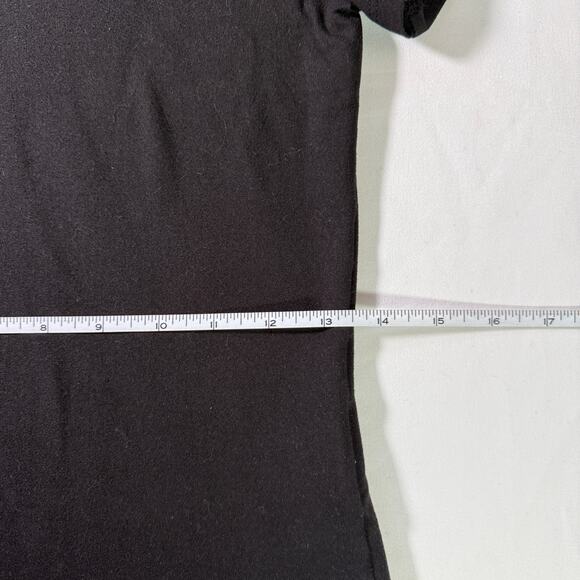 H&M Divided Basic Fitted Black Baby Tee Size Small Classic Minimal - Picture 4 of 6